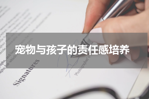 宠物与孩子的责任感培养