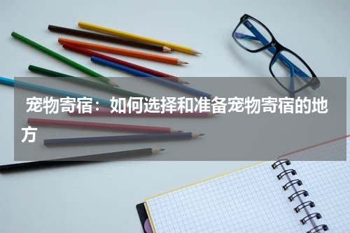  宠物寄宿：如何选择和准备宠物寄宿的地方