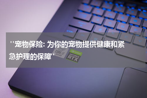 "宠物保险: 为你的宠物提供健康和紧急护理的保障"