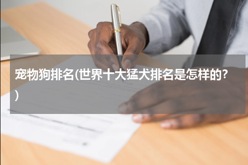 宠物狗排名(世界十大猛犬排名是怎样的?)