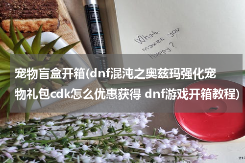 宠物盲盒开箱(dnf混沌之奥兹玛强化宠物礼包cdk怎么优惠获得 dnf游戏开箱教程)