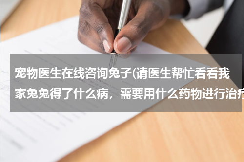宠物医生在线咨询兔子(请医生帮忙看看我家兔兔得了什么病,需要用什么药物进行治疗。)